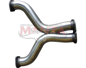 BA, BF, FG V8 3in Dual With H-Pipe off Cats
