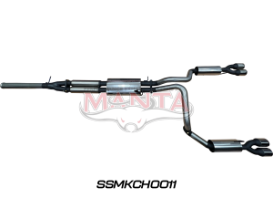 Chevrolet Silverado 1500 6.2L V8 Cat Back Exhaust System, with quad tips