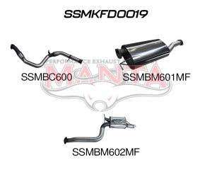 Ford Territory SZ 2.7L With Cat OE Exit