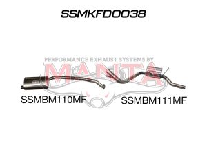 Ford Falcon EA - AU 6 Cylinder Sedan Catback Muffler/Muffler