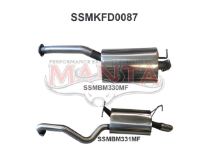 Ford Falcon BA BF 6 Cylinder Sedan Catback Muffler/Muffler