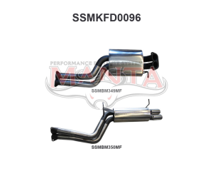 Ford Falcon BA BF XR6 Turbo 2.5in Dual Catback