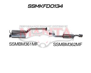 Ford Falcon BA BF 6 Cylinder XR6 Ute CatBack Muffler/Muffler