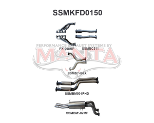 BA BF V8 4V Ute 3in Dual With Extractors Hotdog/Muffler