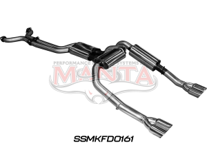 Ford BA BF V8 Ute 3in L & R CatBack Muffler/Muffler