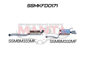Ford Falcon FG 6 Cylinder N/A Sedan Catback Muffler/Muffler