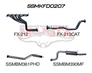 Ford Falcon FG 6 Cylinder Ute Full System Hotdog/Muffler