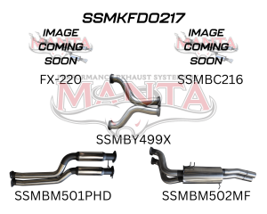 FG 5.4L V8 Ute 3in Dual With Extractors Hotdog/Muffler