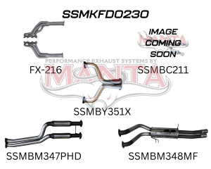 Ford FG 5.0L V8 Ute 2.5in Dual With Extractors Muffler/Muffler