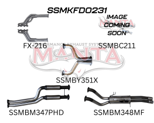 Ford FG 5.0L V8 Ute 2.5in Dual With Extractors Hotdog/Muffler