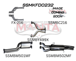 Ford FG 5.0L V8 Ute 3in Dual With Extractors Muffler/Muffler