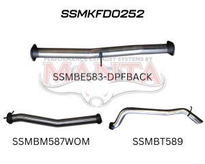 Ford PX2 Ranger 3in DPF Back without