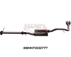 Next Gen T6.2 Ranger V6 3in DPF Back With Muffler, Twin Tip Side Exit