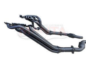 FM FN Mustang V8, 1 7/8" Headers And Cats, To Bolt To Factory Exhaust System