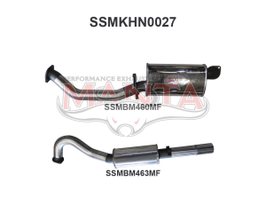 Holden Commodore VL Commodore 3.0L 6 Cylinder 3in Catback Muffler/Muffler