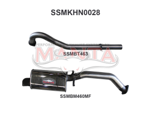 Holden Commodore VL Commodore 3.0L 6 Cylinder 3in Catback Muffler/Tailpipe