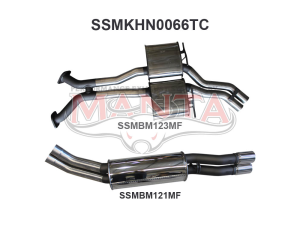 Holden Commodore VP VR VS Sedan 5L V8 IRS 2.5in Catback Muffler