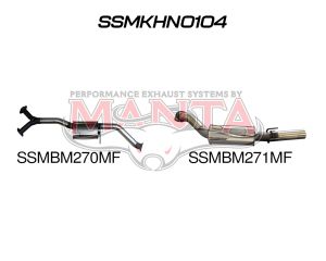 Holden Commodore VZ V6 Sedan 3in Catback Muffler/Muffler