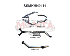 Holden Commodore VT - 5L Sedan 3in Single With Extractors Muffler/Tailpipe
