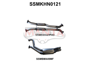 Holden Commodore VT - VZ V8 Sedan 3in Dual Catback Hotdog/Muffler