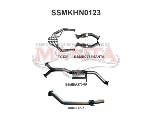 Holden Commodore VT - VZ V8 Sedan 3in Single With Extractors Muffler/Tailpipe