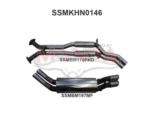 Holden VX VY V8 Monaro 2.5in Dual Catback Hotdog/Muffler