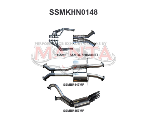 Holden VX VY Monaro 3in Dual With 1 7/8 in Extractors Muffler/Muffler