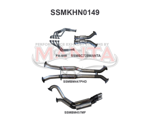 Holden VX VY Monaro 3in Dual With 1 7/8 in Extractors Hotdog/Muffler