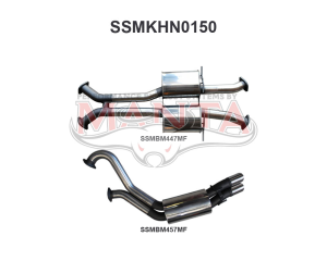 Holden VX VY Monaro 3in Dual Catback Muffler/Muffler