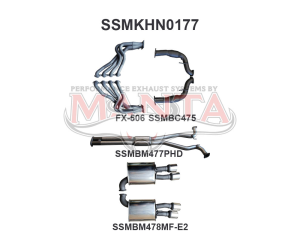 HSV VE E2 Sedan Wagon 3in With 1 7/8 in Extractors Hotdog/Muffler