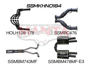 HSV VE E3 Sedan Wagon 3in With 1 7/8 in Extractors Muffler/Muffler