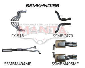 Holden Commodore VE Ute & Maloo 2.5in With Extractors Muffler/Muffler