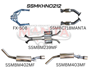 HSV VY VZ Maloo 2.5in Dual With Extractors Muffler/Muffler