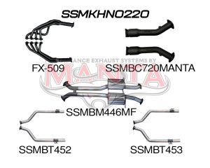 HSV VY VZ Maloo 3in Dual With 1 7/8 in Extractors Muffler/Tailpipe