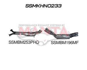 Holden Commodore VU VY VZ V8 Ute 2.5in Dual Catback Hotdog/Muffler