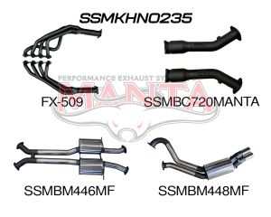 Holden Commodore VU VY VZ V8 Ute 3in Dual With 1 7/8 in Extractors Muffler/Muffler