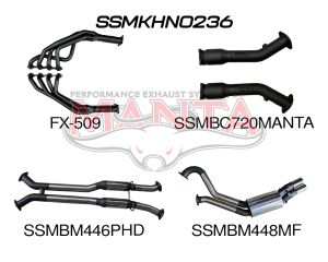 Holden Commodore VU VY VZ V8 Ute 3in Dual With 1 7/8 in Extractors Hotdog/Muffler