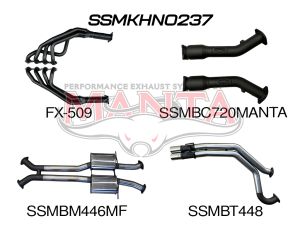Holden Commodore VU VY VZ V8 Ute 3in Dual With 1 7/8 in Extractors Muffler/Tailpipe