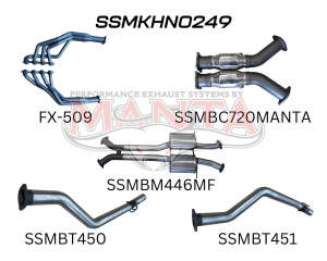 Holden Commodore VU VY VZ V8 Ute 3in L & R With 1 7/8 in Extractors Muffler/Tailpipe