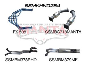 Holden Commodore VY VZ V8 1 ton 2.5in Dual With Extractors Hotdog/Muffler