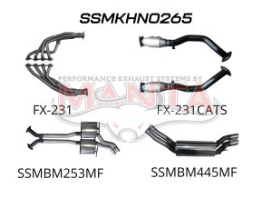 Holden Commodore VY VZ V8 AWD Wagon 2.5in Dual With Extractors Muffler/Muffler