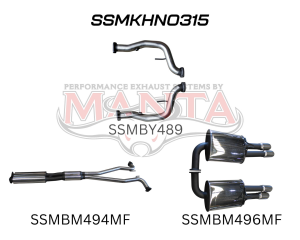 Holden WM Statesman 2.5in Catback Muffler/Muffler