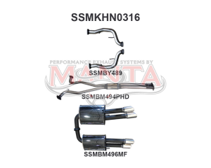 Holden WM Statesman 2.5in Catback Hotdog/Muffler