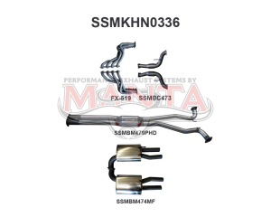VF HSV Ute Maloo V8 3in With 1 7/8 in Extractors Hotdog/Muffler