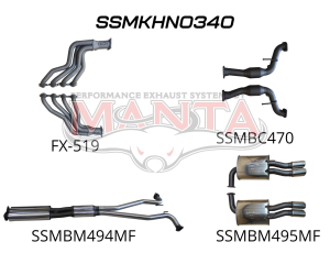 Holden Commodore VF Ute 2.5in With Extractors Muffler/Muffler
