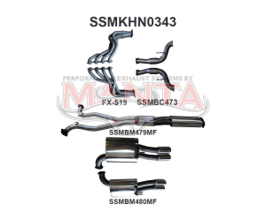 Holden Commodore VF Ute V8 3in With 1 7/8 in Extractors Muffler/Muffler