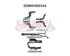 Holden Commodore VF Ute V8 3in With 1 7/8 in Extractors Hotdog/Muffler
