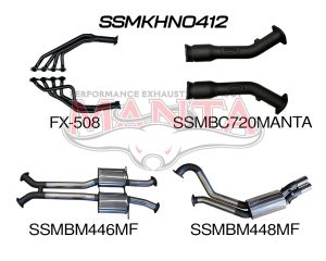 Holden Commodore VU VY VZ V8 Ute 3in Dual With 1 3/4 in Extractors Muffler/Muffler