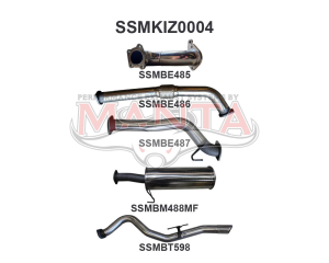 Isuzu DMAX 3.0L 08 - 10 SWB Without Cat
