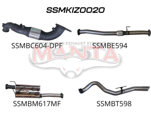 Isuzu D-Max 2020 ON 3.0L TURBO BACK WITH CAT & MUFFLER